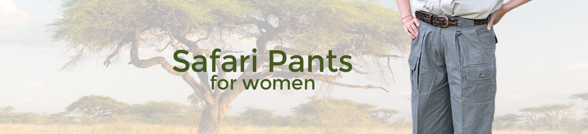 Tag Safari Six Pocket Congo Pants for Women, 100% Cotton - Khaki