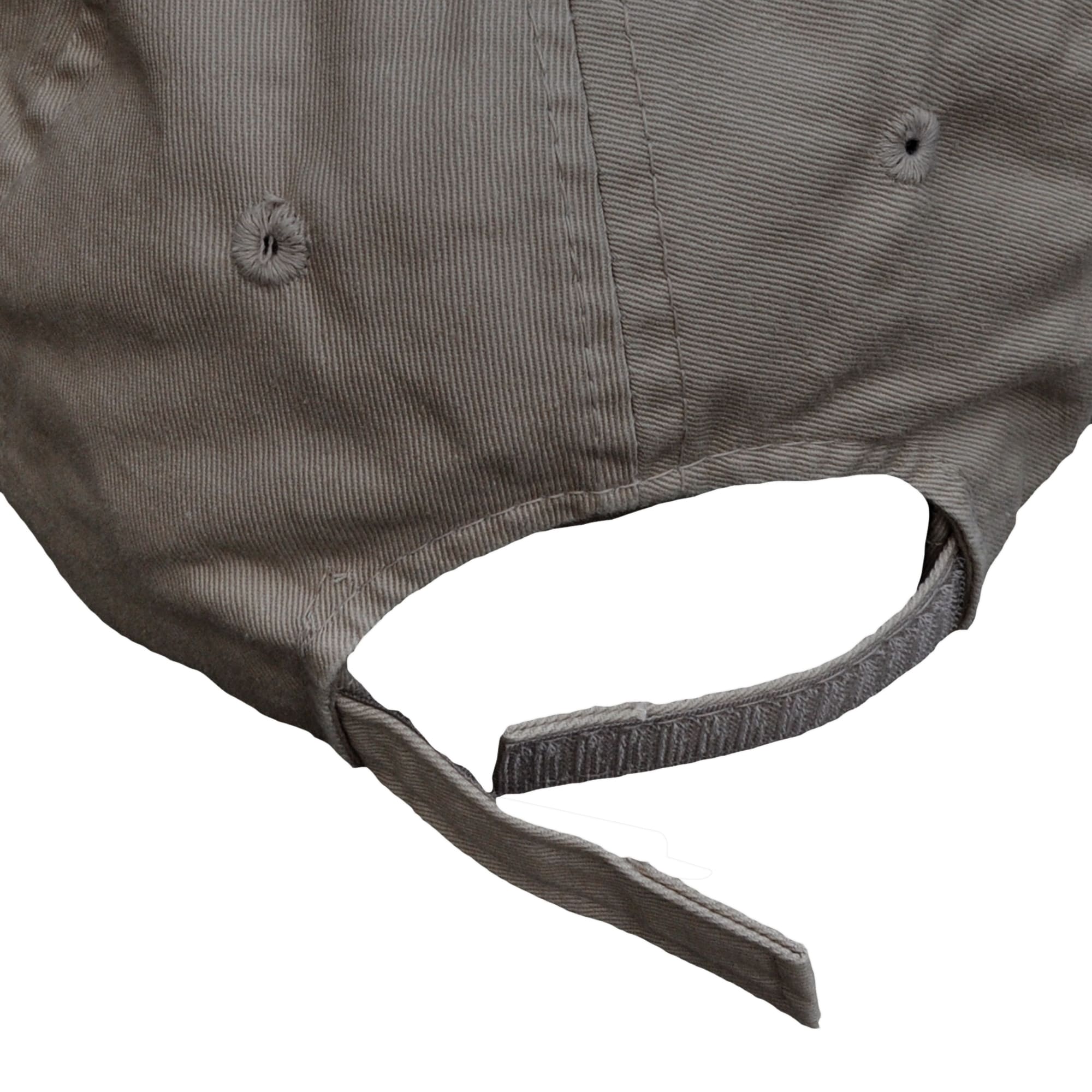 Adjustable Twill Cap with Embroidered Tag Safari Logo - Olive--2