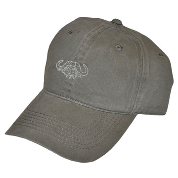 Adjustable Twill Cap with Embroidered Tag Safari Logo - Olive