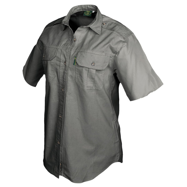 Tag Safari Women's Short Sleeve Trail Shirt (Stone, Small)
