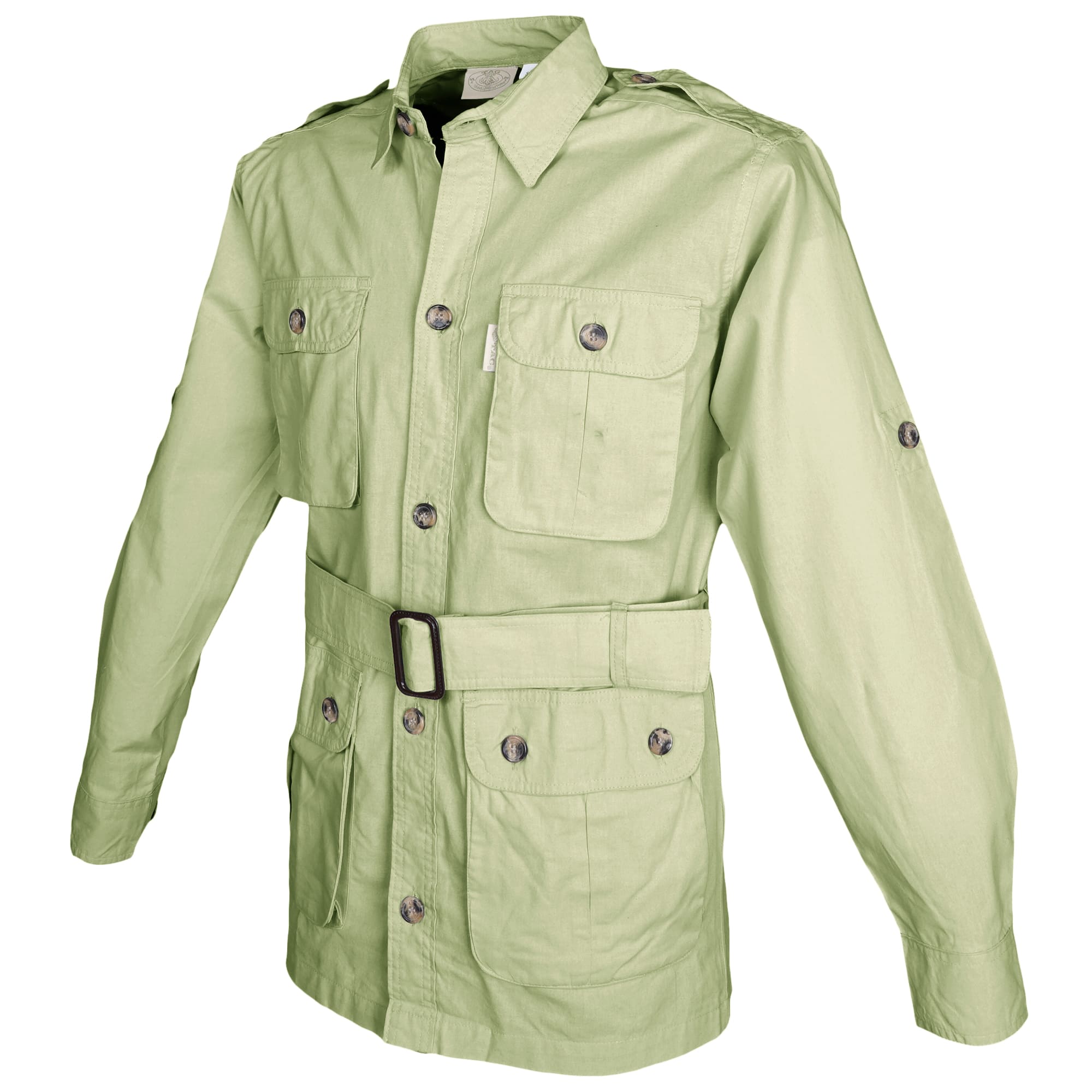 Safari Jacket for Men (Olive, 2X-Large)