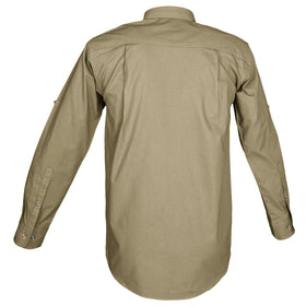 Trail Shirt for Men with Embroidered Buffalo Logo - L/Sleeve