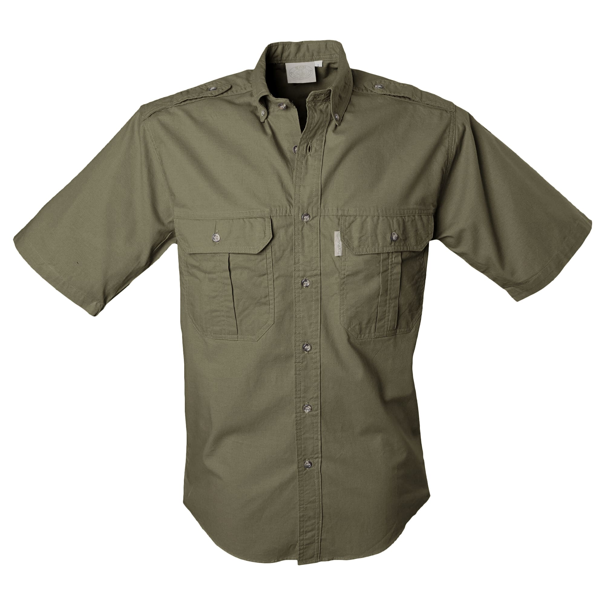 Tag Safari Trail Shirt for Men -S-Sleeve Moss / X-Large