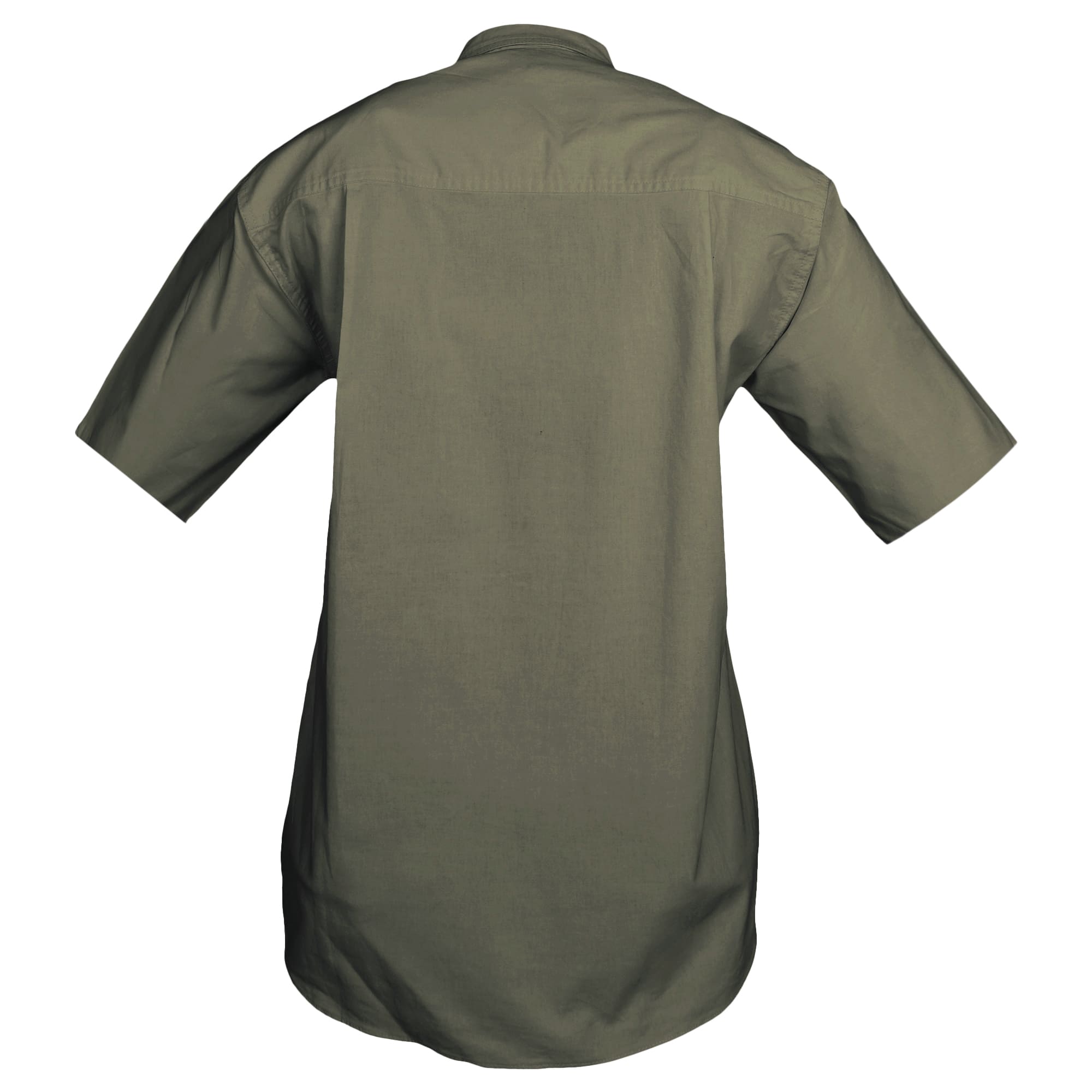 Tag Safari Short-Sleeve Trail Shirt for Women features button-flap chest pockets, functional epaulettes, and durable double stitching. Shown in Moss Green.--12