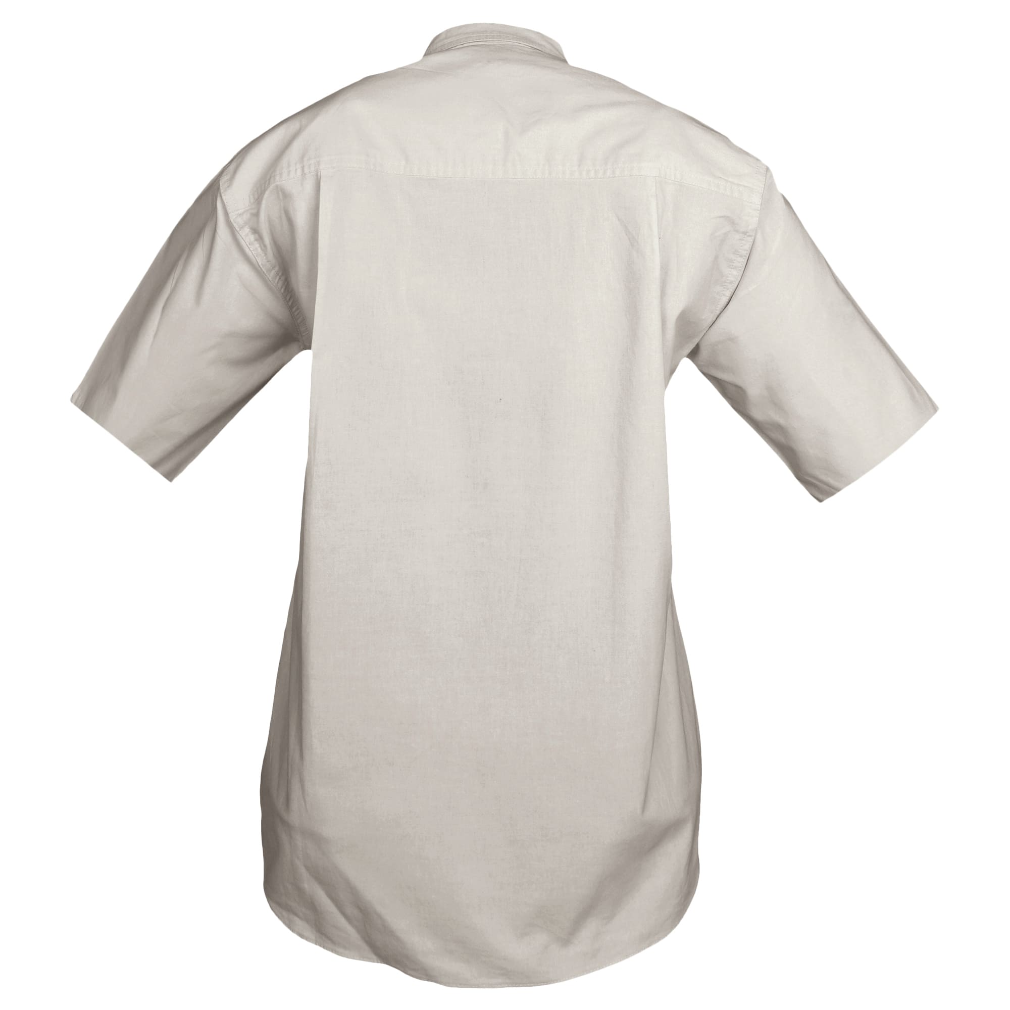 Tag Safari Short-Sleeve Trail Shirt for Women features button-flap chest pockets, functional epaulettes, and durable double stitching. Shown in Stone.--6