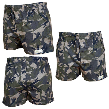 Tag Safari Go Wild Boxer Shorts 3 Pack for Men Forest Camo Print