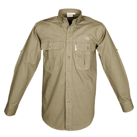 Trail Shirt for Men with Embroidered Buffalo Logo - L/Sleeve