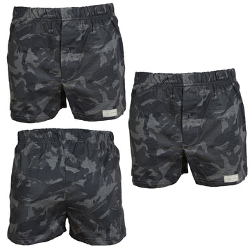 Tag Safari Go Wild Boxer Shorts 3 Pack for Men Granite Camo Print
