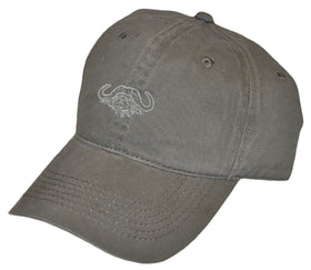 Adjustable Twill Cap with Embroidered Buffalo Logo - Olive