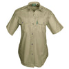 TAG SAFARI Adult Male Trail Short Sleeve Shirt, Color: Stone, Size