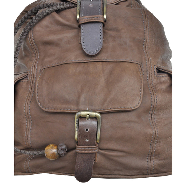 Cape Buffalo Game Skin Kilimanjaro Backpack - Brown